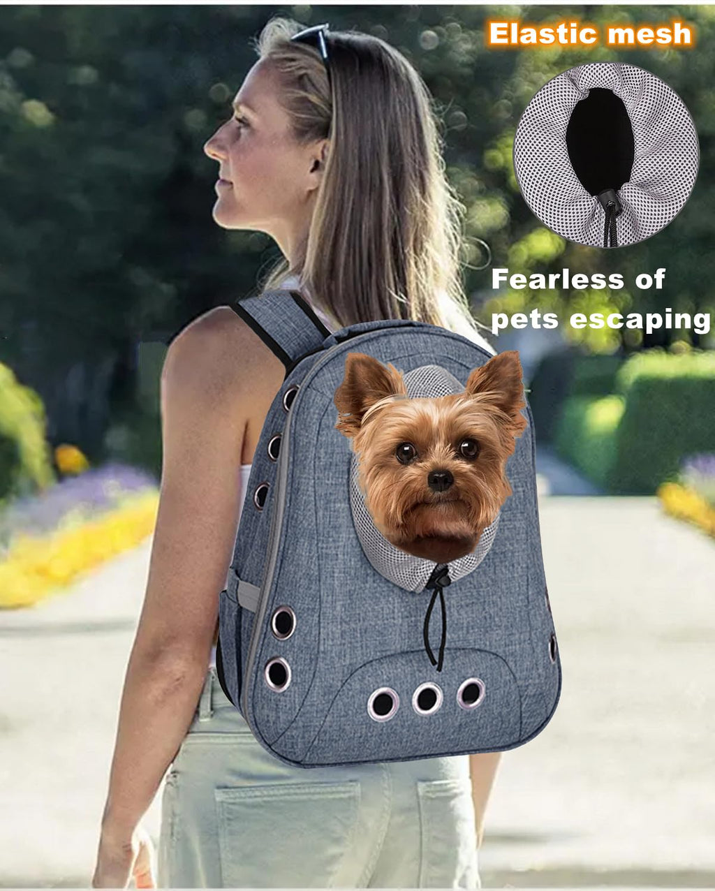 Ventilated Front Facing Dog Cat Backpack Carrier E91279