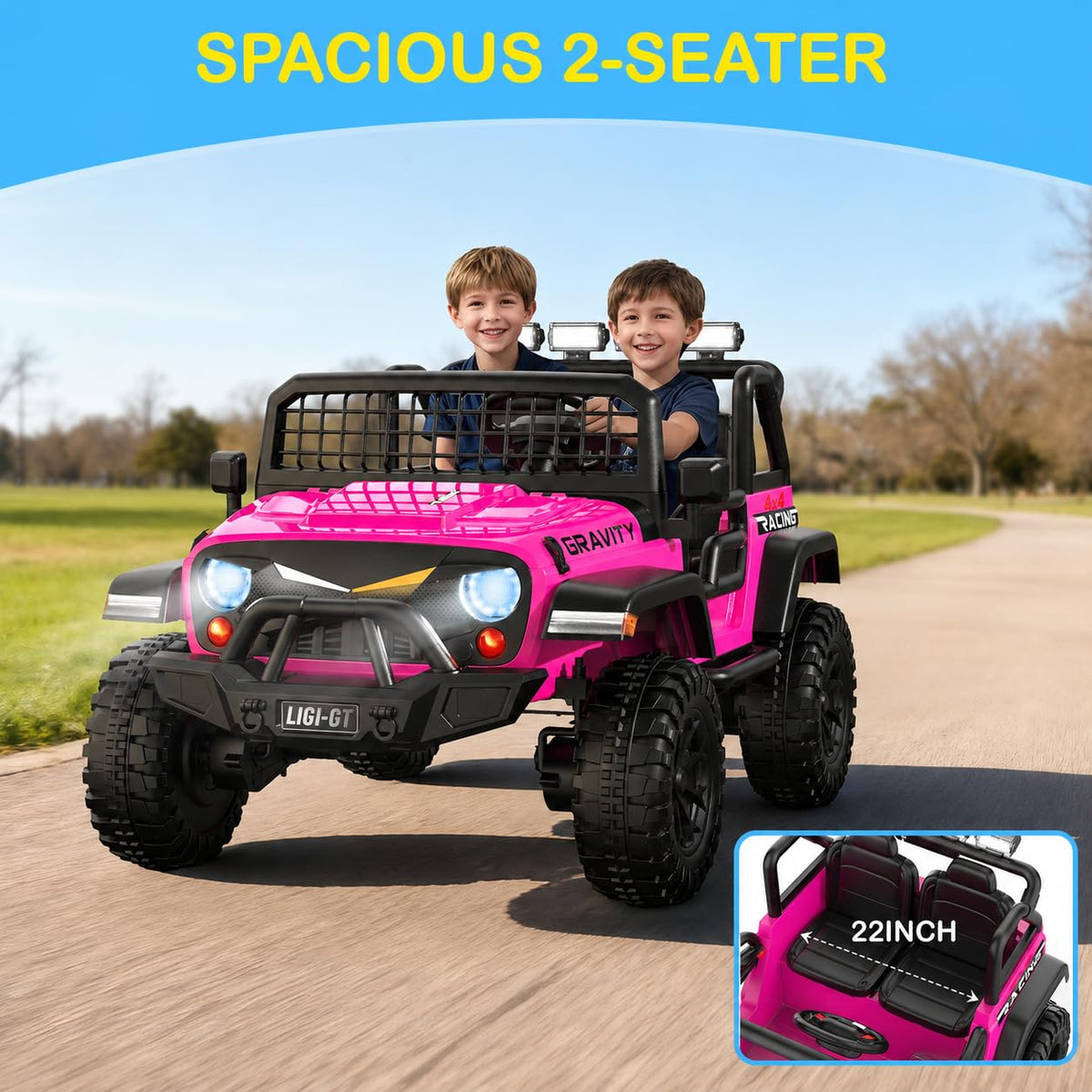 24V 2 Seater 4WD Ride On Car N327798