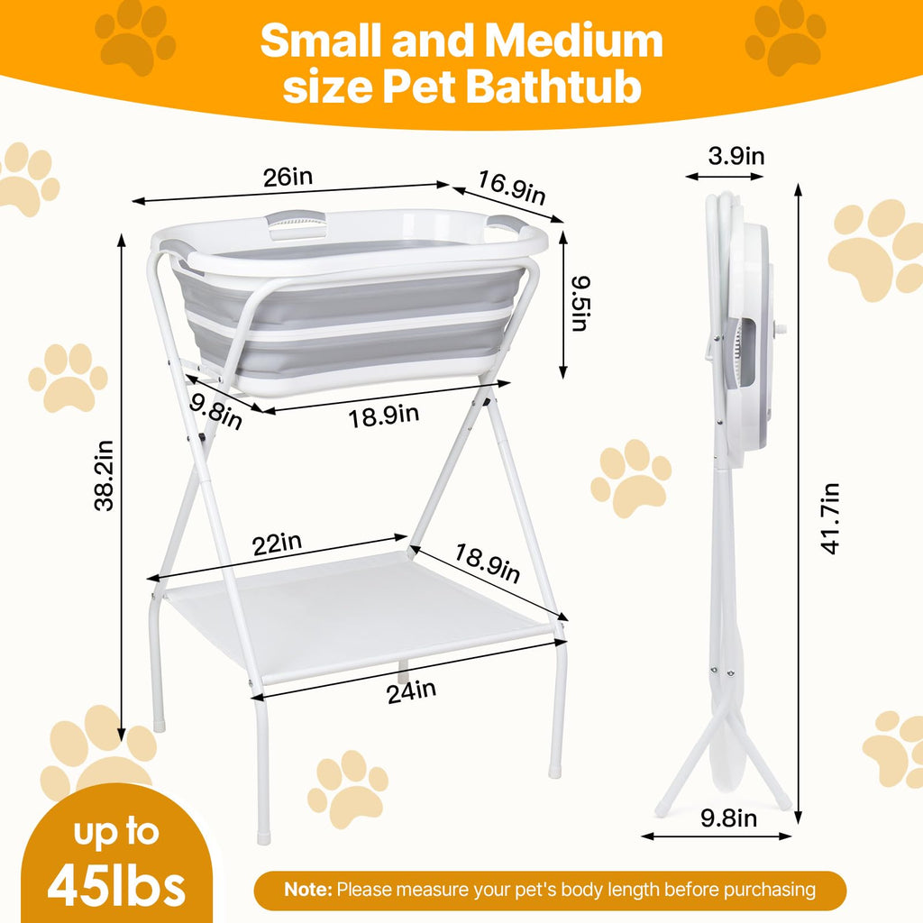 2 in 1 Collapsible Portable Dog Bath Tub C2804