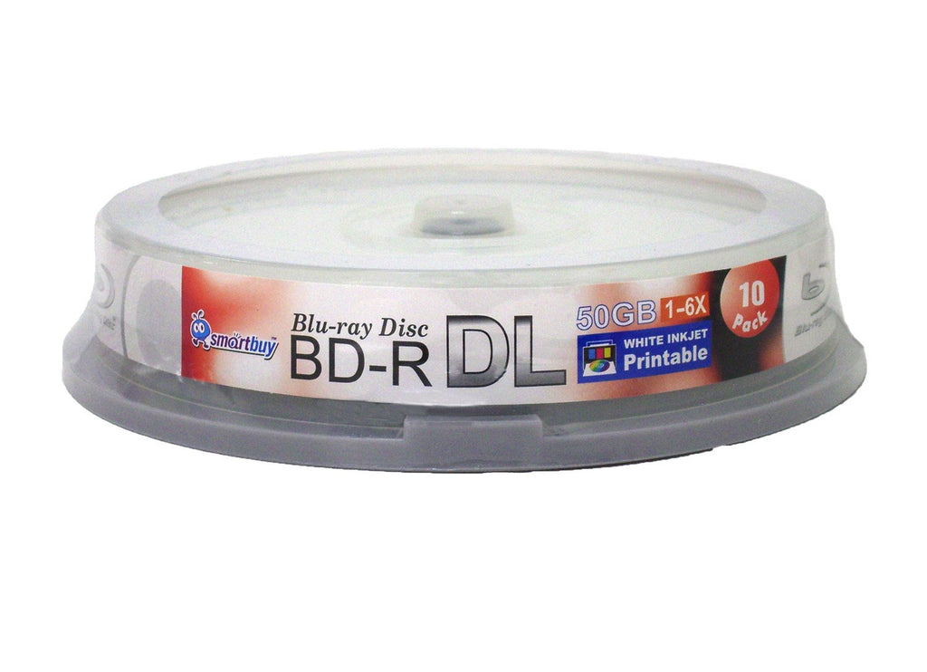 50-disc 50gb 6X Bd-r Dl White Inkjet Hub Printable Blank Disc W8348
