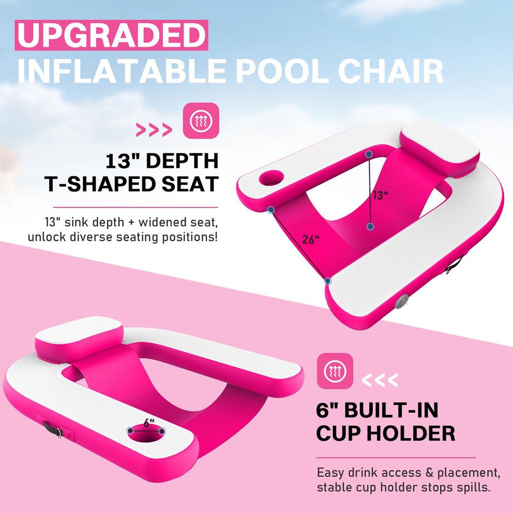 Pool Floats with Cup Holder & Headrest W538264