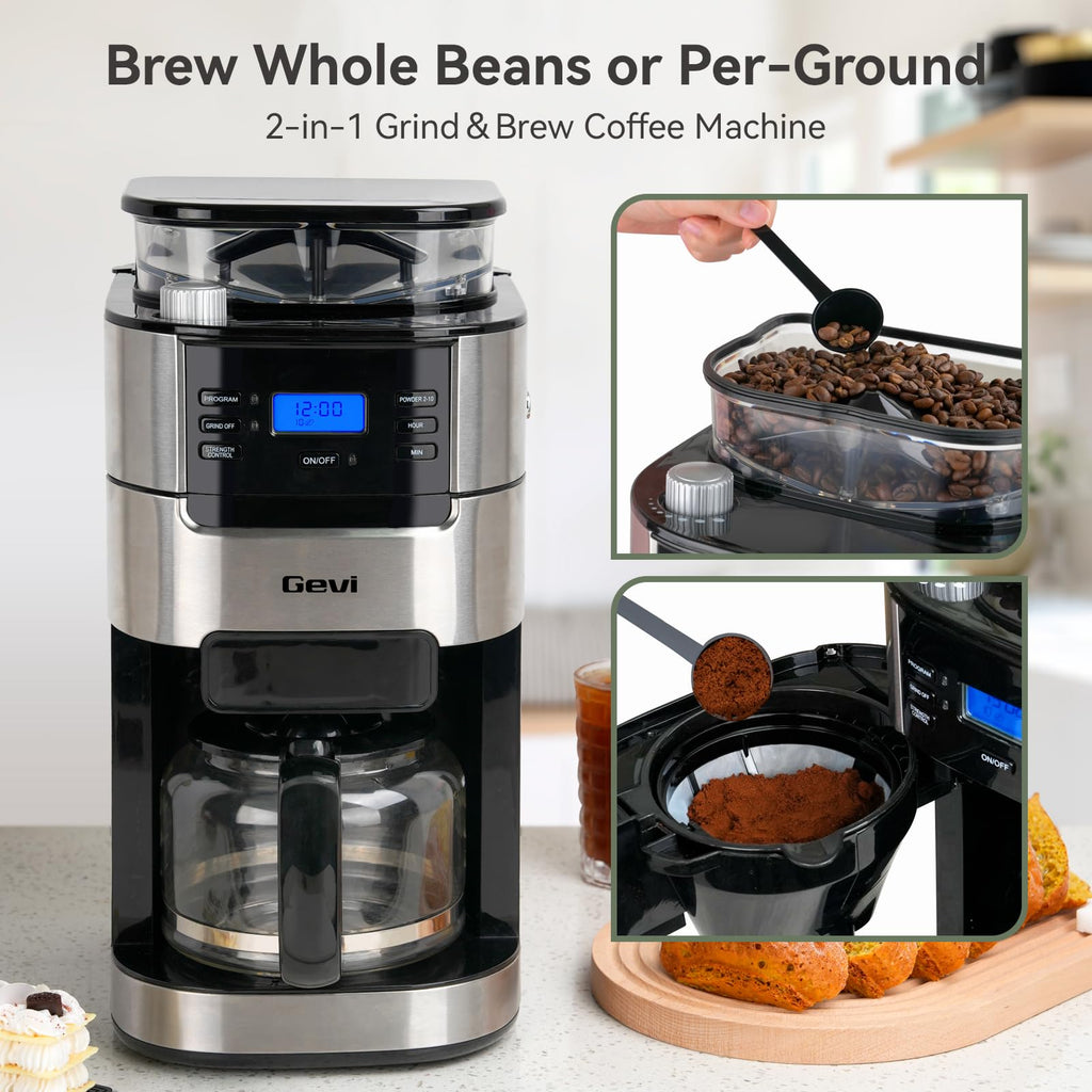 10-Cup Grind & Brew Coffee Maker with Burr Grinder S442409