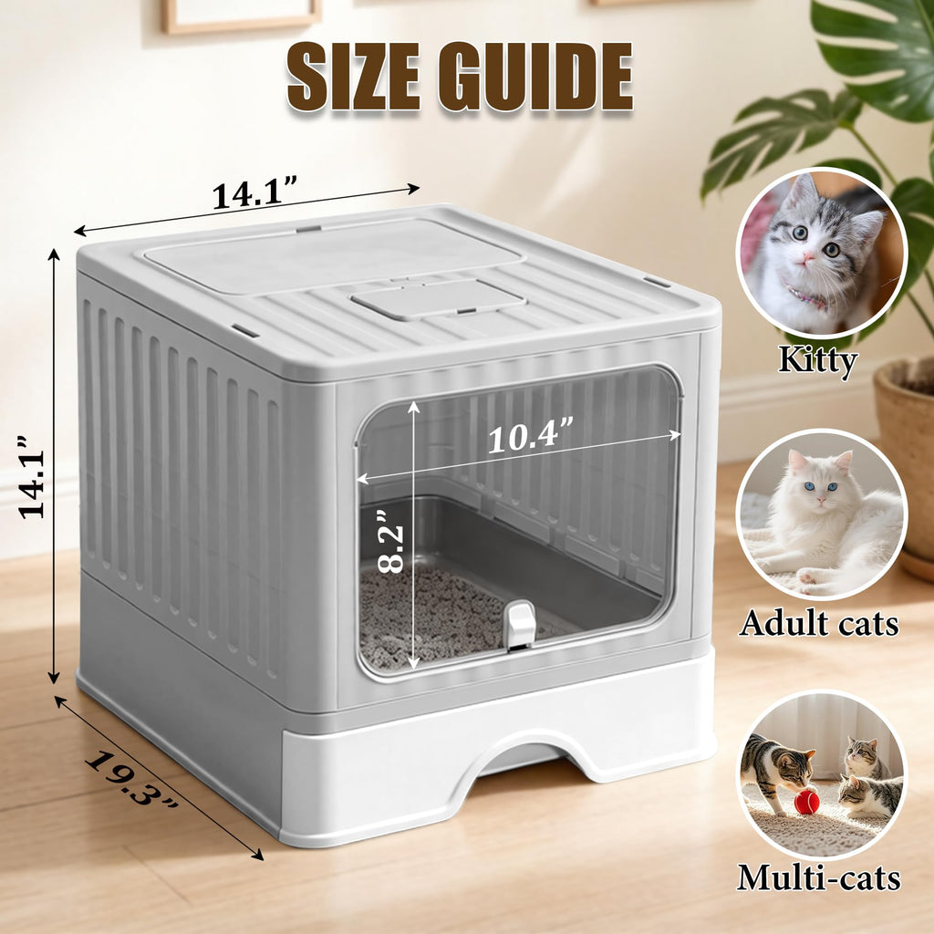 Stainless Steel Cat Litter Box With Lid P24605