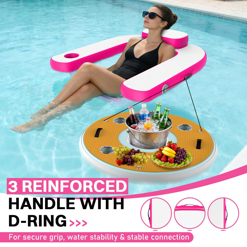 Pool Floats with Cup Holder & Headrest W538264