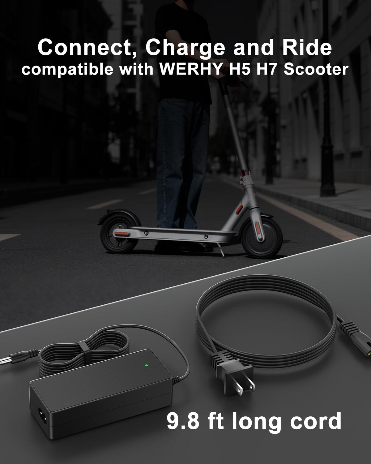 42V Replacement Electric Scooter Charger for 36V Lithium Battery F878