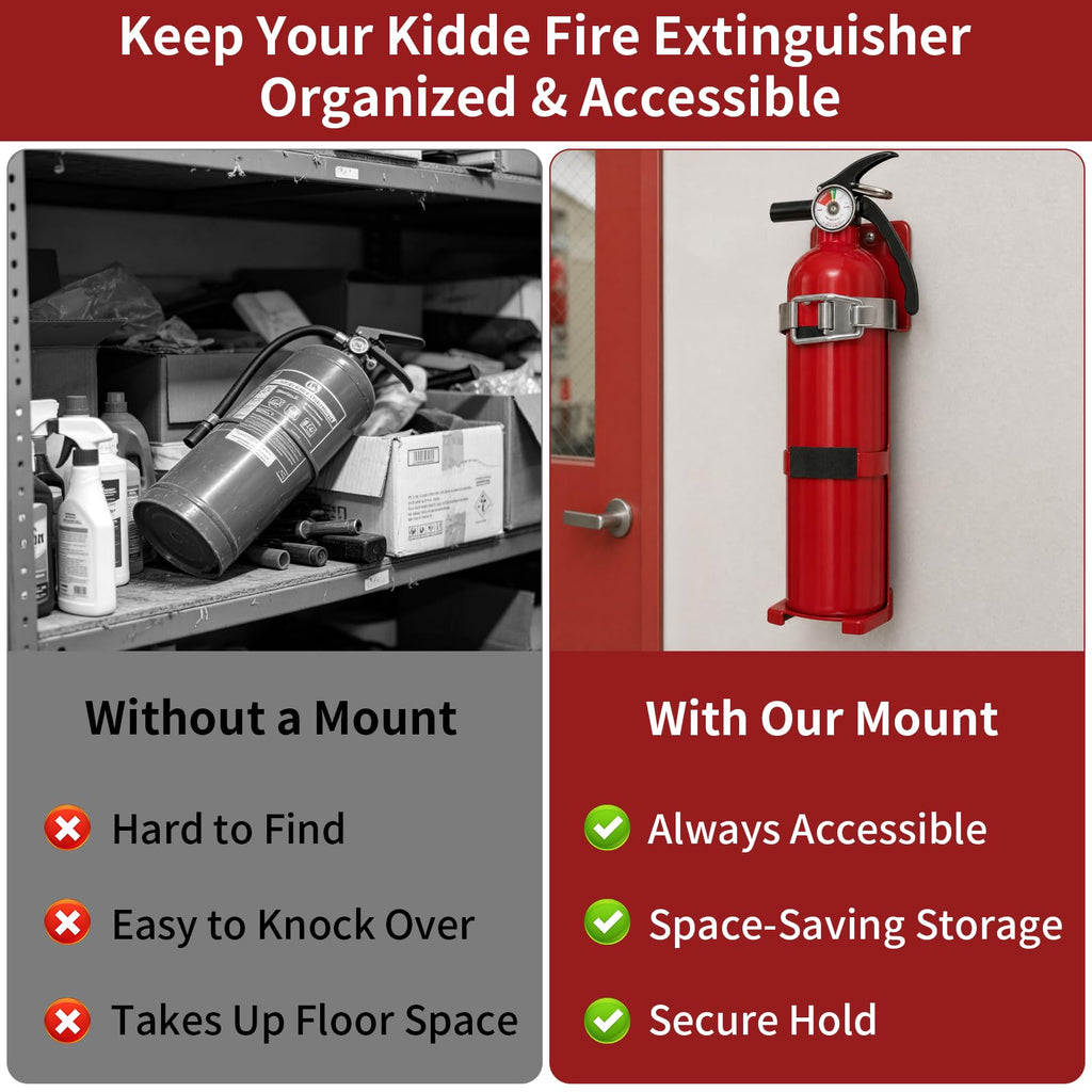 Fire Extinguisher Bracket Quick Release Anti-Vibration Mount Holder B425349