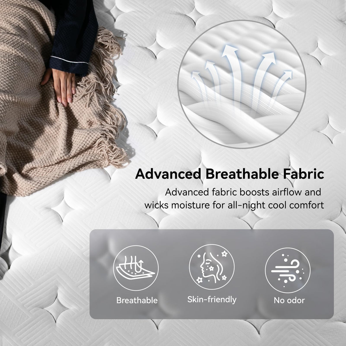 10 inch Cooling Hybrid Full Size Mattress V28438