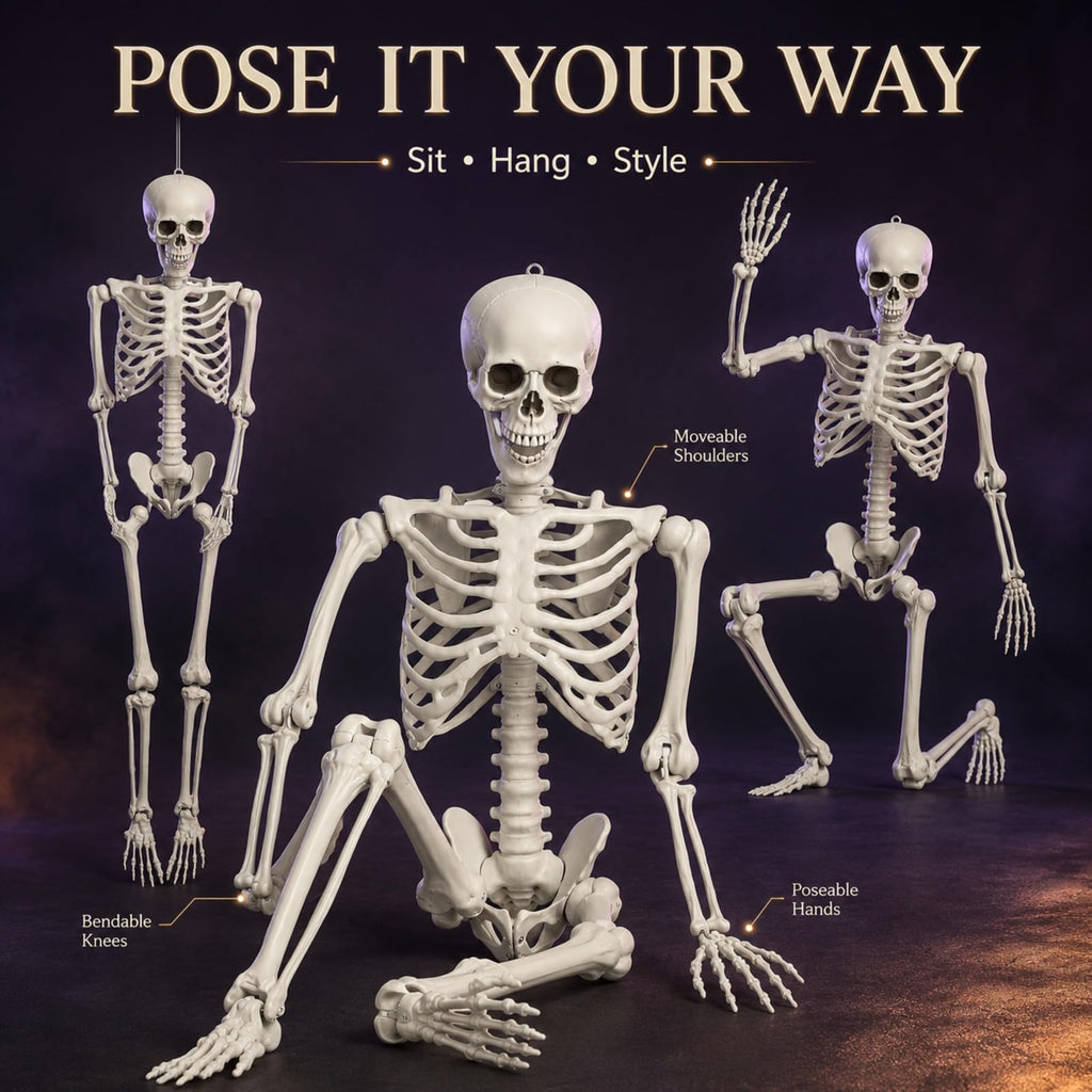 Life Size Posable Skeleton V809408