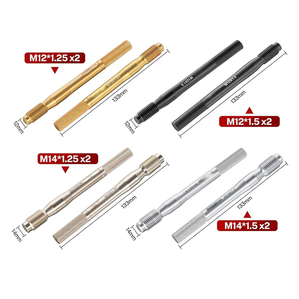 8 Piece Wheel Hanger Alignment Pin Set M12x1.25 M12x1.5 M14x1.25 M14x1.5 F82216