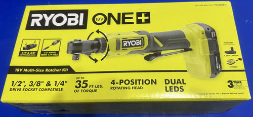 18V Cordless Ratchet Kit with Battery and Charger X37945