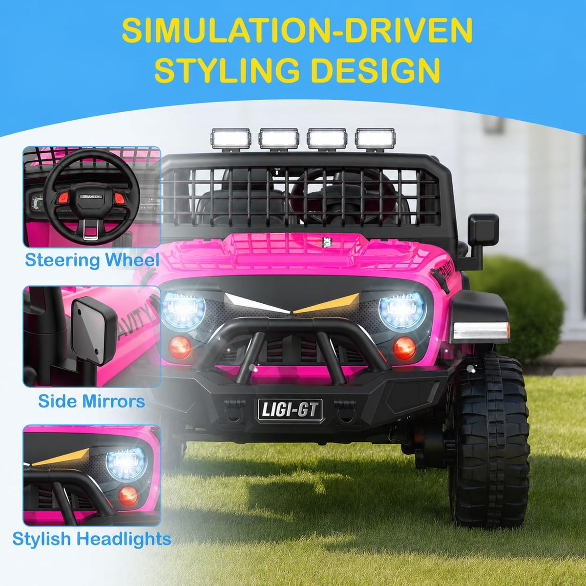 24V 2 Seater 4WD Ride On Car N327798