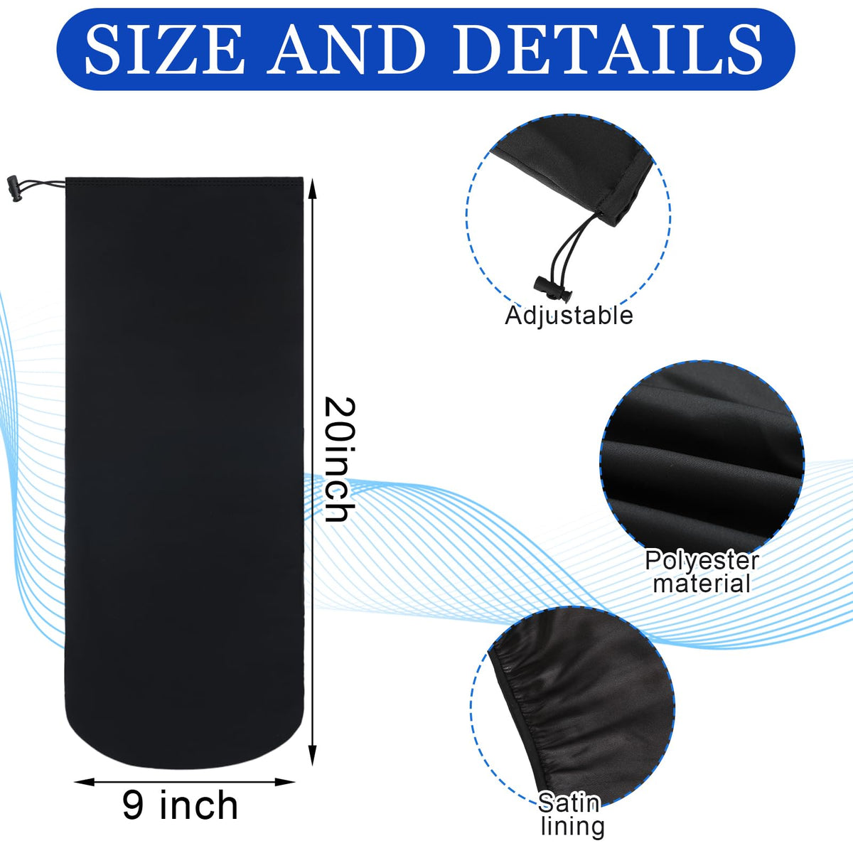 2 Pcs Dreadlock Sleep Cap I202