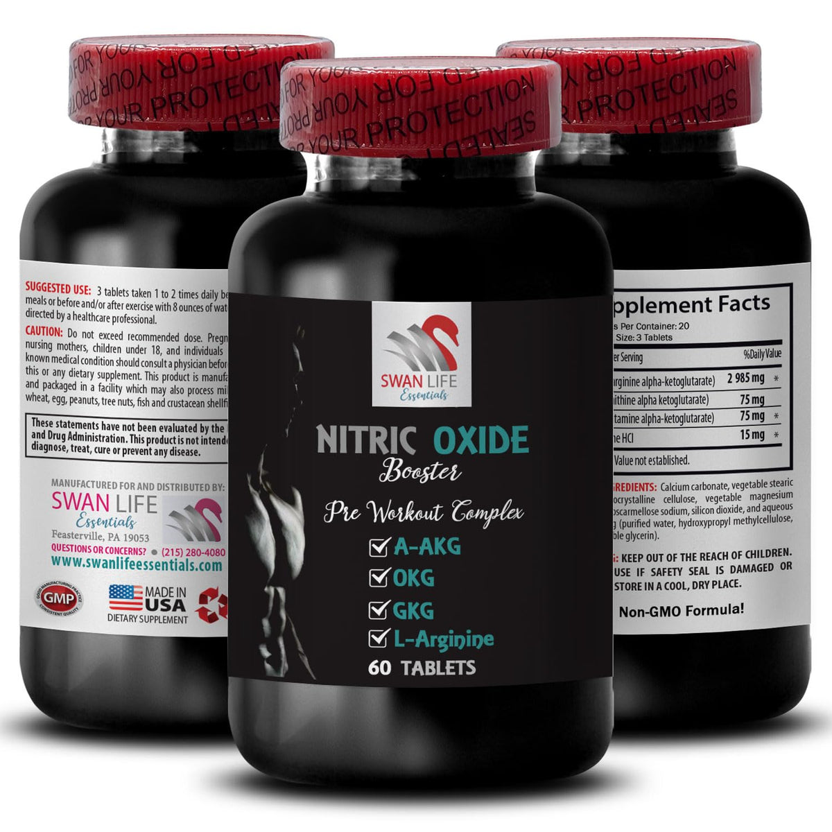 Nitric Oxide Booster Supplement 120 Tablets Z591013