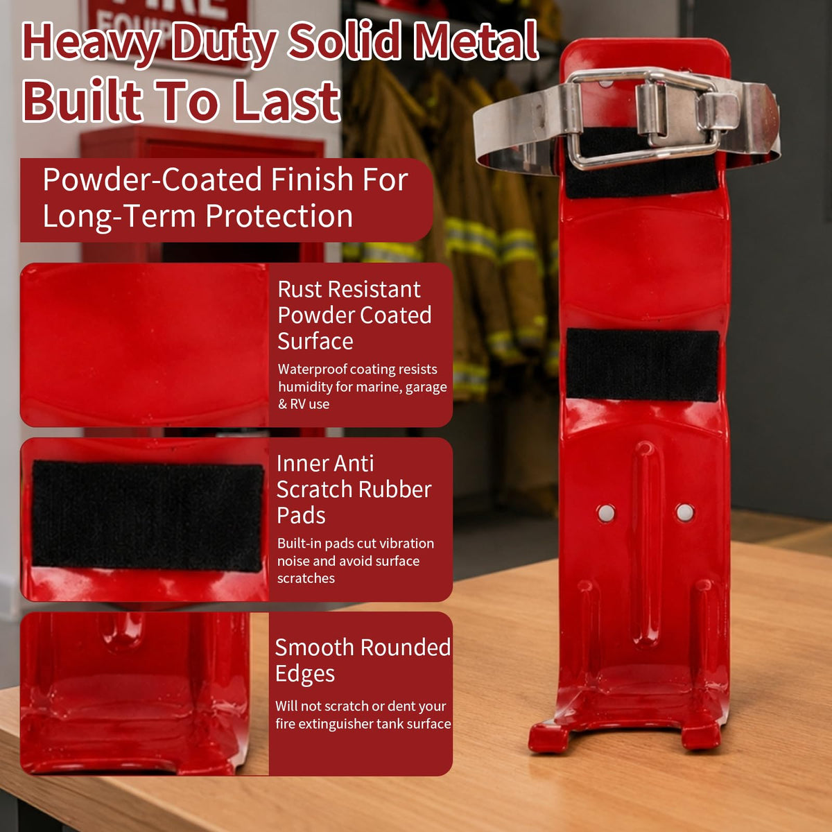 Fire Extinguisher Bracket Quick Release Anti-Vibration Mount Holder B425349