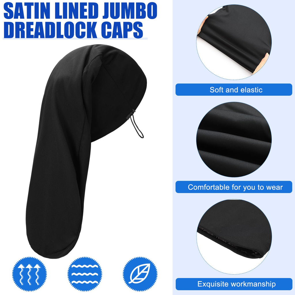 2 Pcs Dreadlock Sleep Cap I202