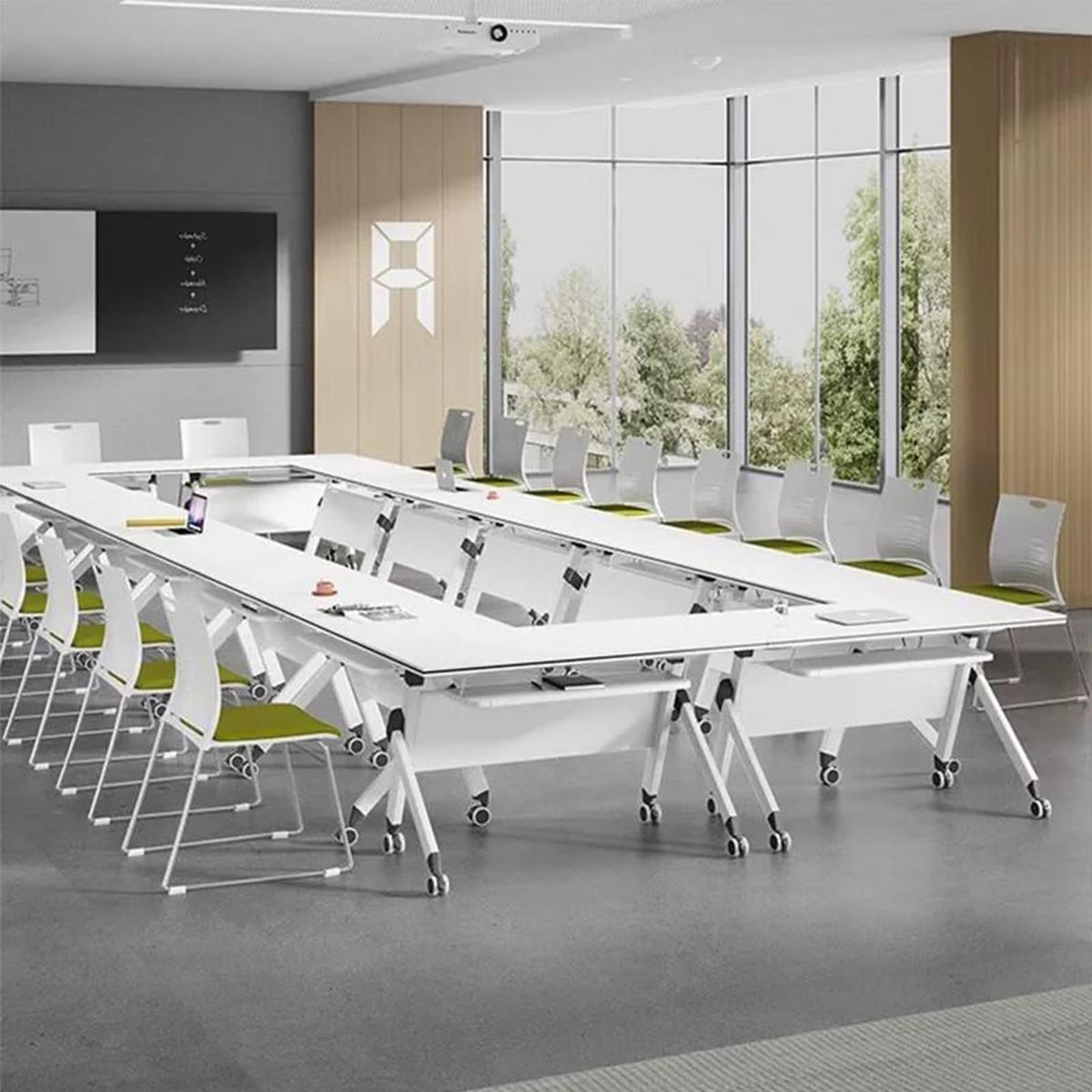 Folding Conference Table with Casters Y20730