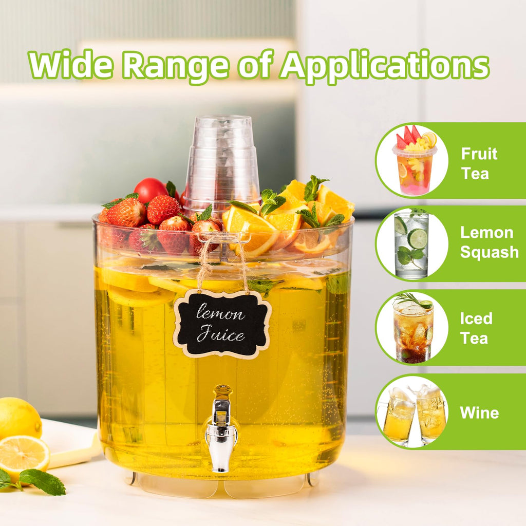 2 Gallon Drink Dispenser with Multi-Function Lid G21341
