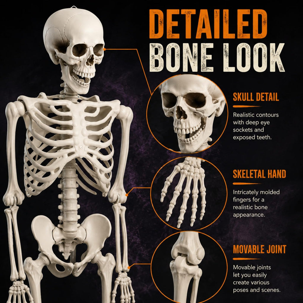 Life Size Posable Skeleton V809408