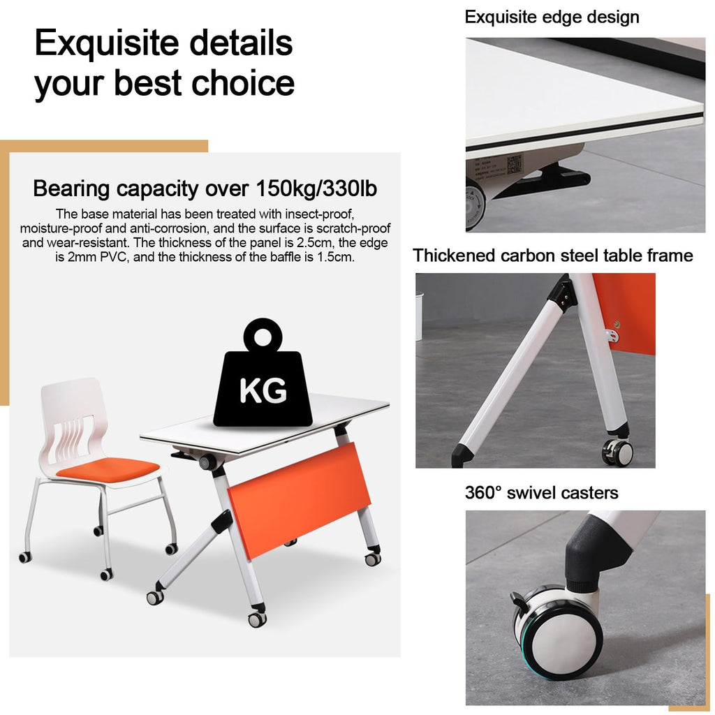 Folding Conference Table with Casters Y20730
