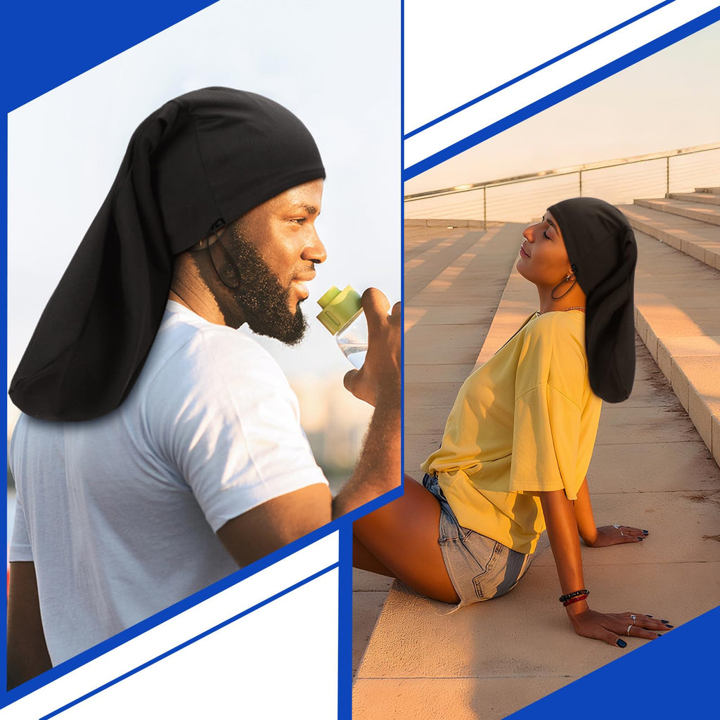 2 Pcs Dreadlock Sleep Cap I202