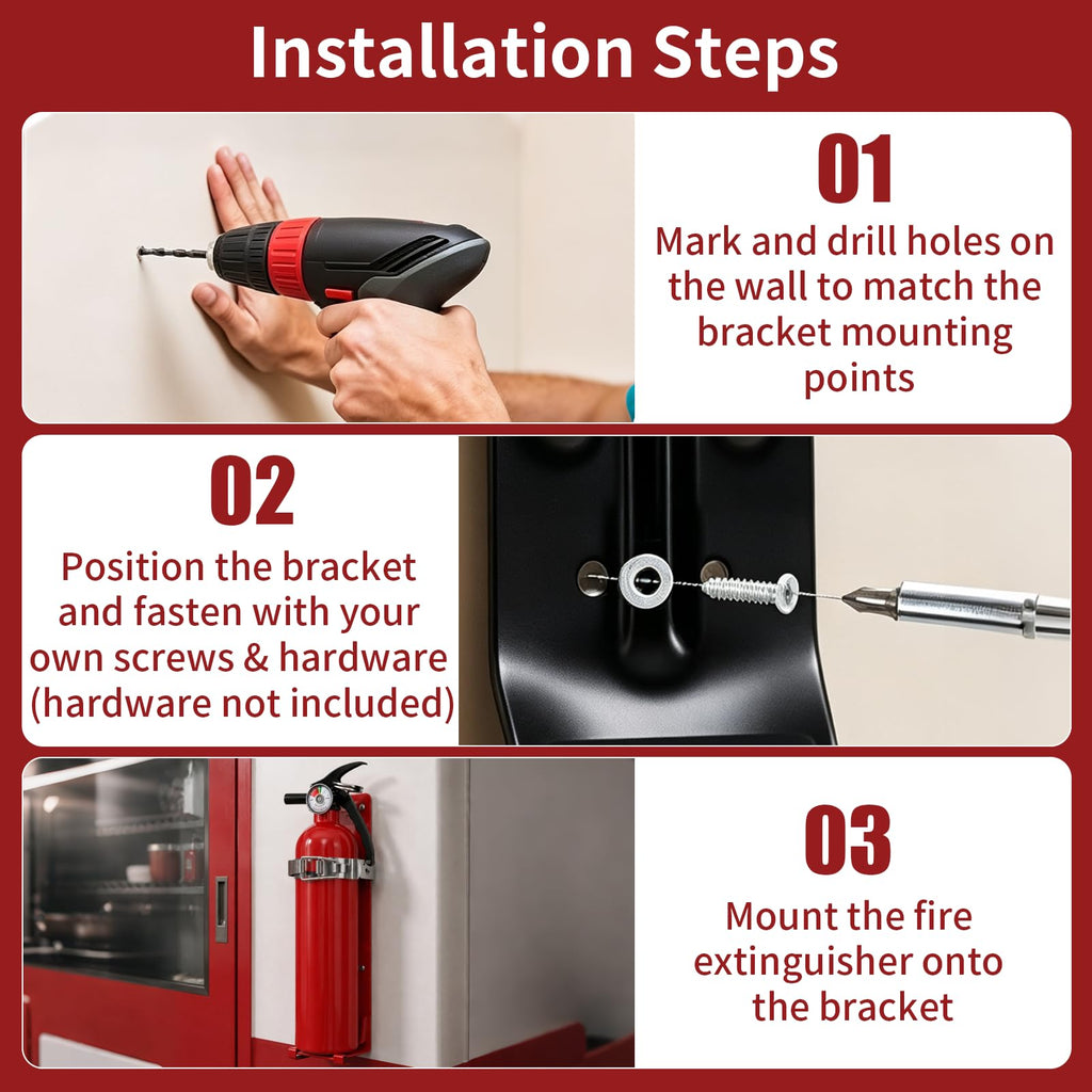 Fire Extinguisher Bracket Quick Release Anti-Vibration Mount Holder B425349