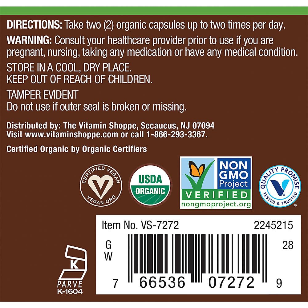 Organic Moringa 1,000 MG 100 Capsules O887