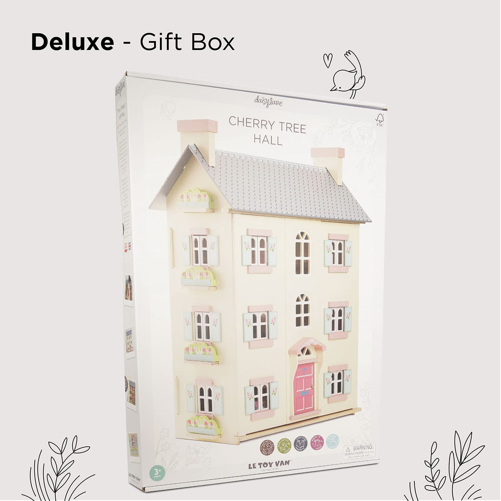 4 Storey Wooden Doll House Play Set U322