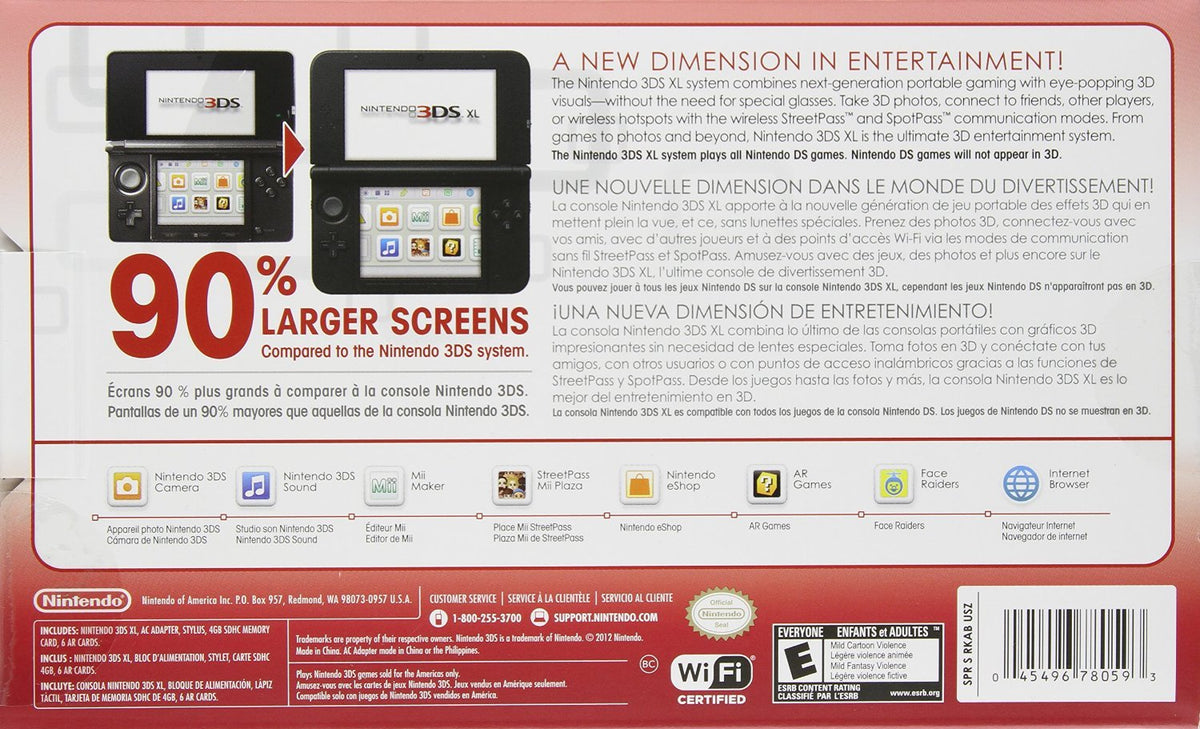 Red/Black Handheld Console B6145