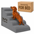 Dog Ramp, Pet Ramp, Dog Stairs, Non-Slip Ladder, 5-Step, Gray U49037