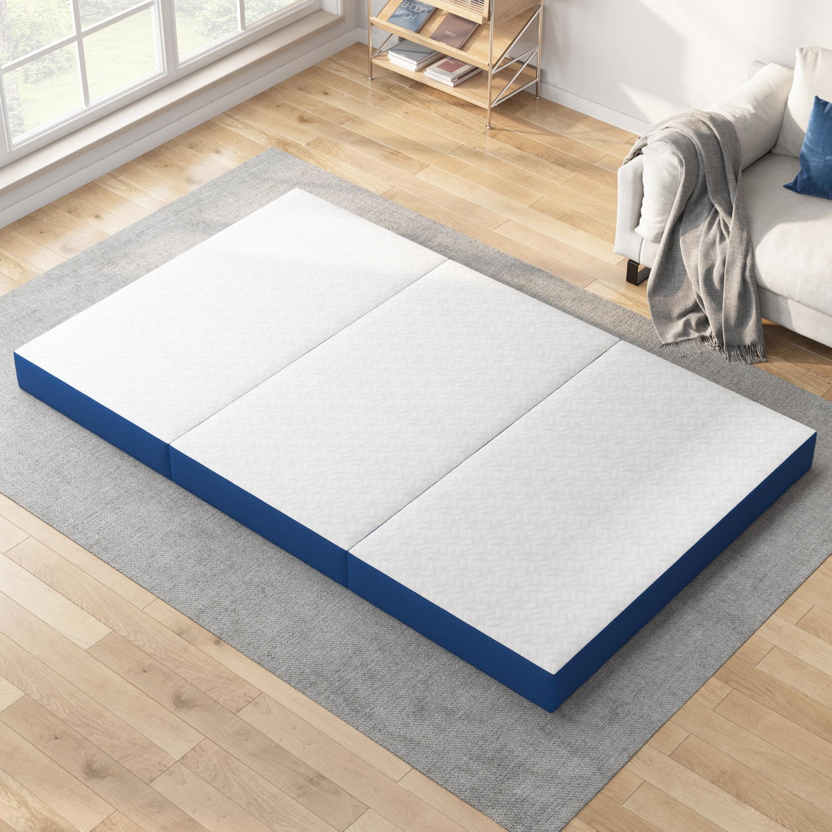 Queen 6 Inch Gel Memory Foam Trifold Mattress B345