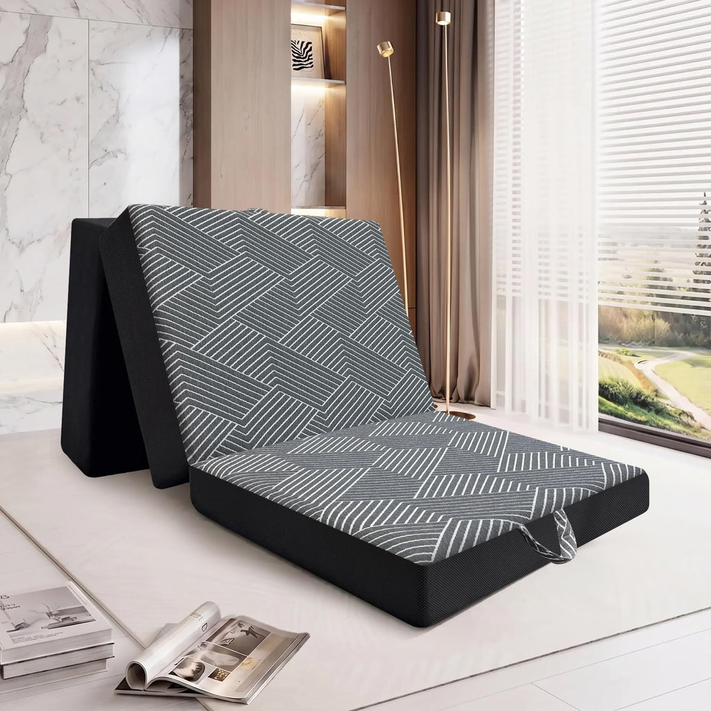 Memory Foam Tri Folding Mattress Twin Size 4 Inch K2632