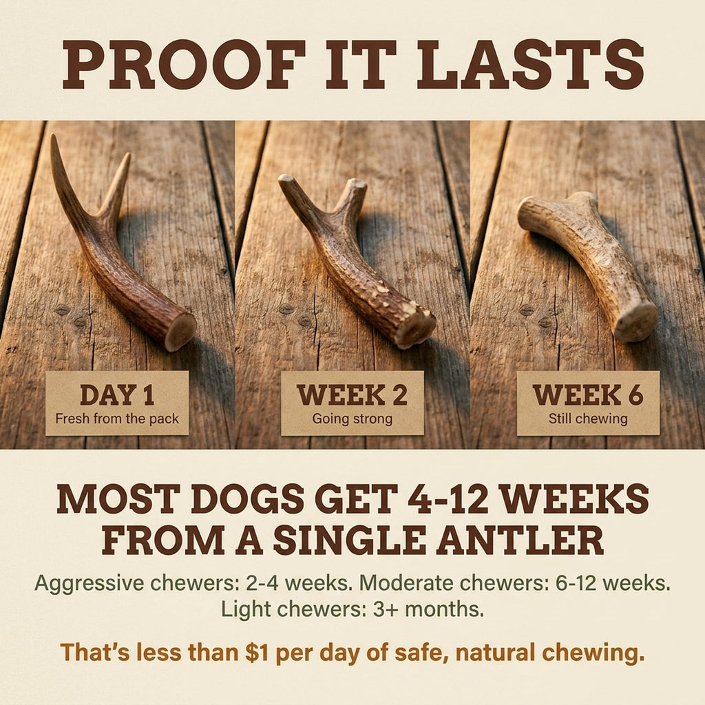 Deer Antler Dog Chew XL 8-10 in Z5429