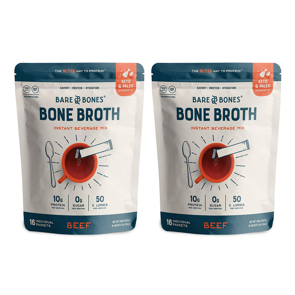 Beef Bone Broth Instant Powdered Mix 32 Pack X56830