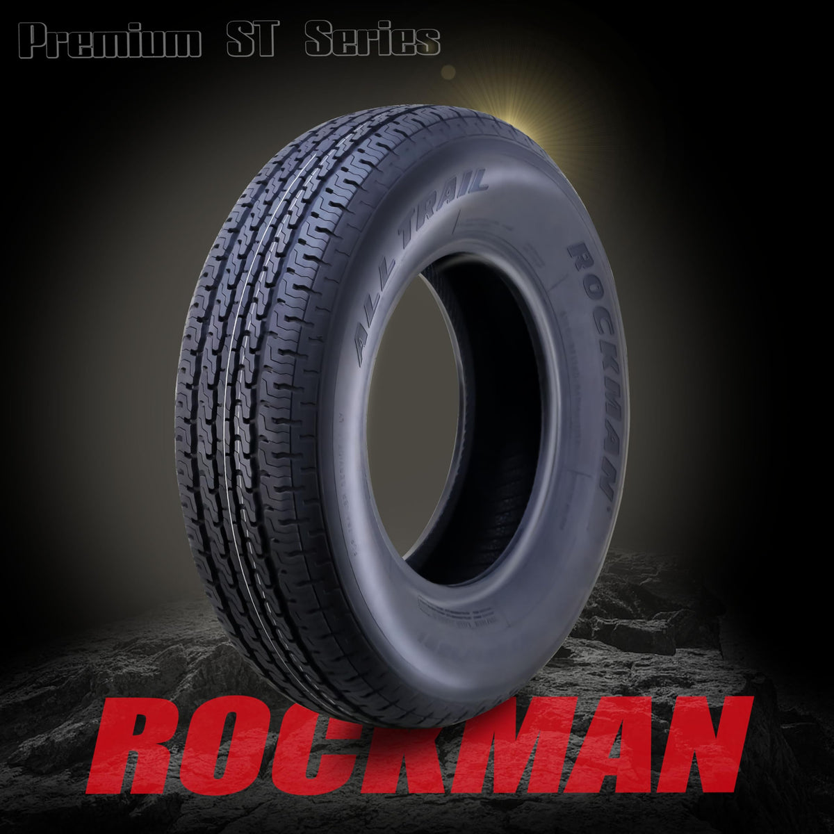 Trailer Tire & Wheel ST205/75R15 8-Ply White Spoke Rim T738357
