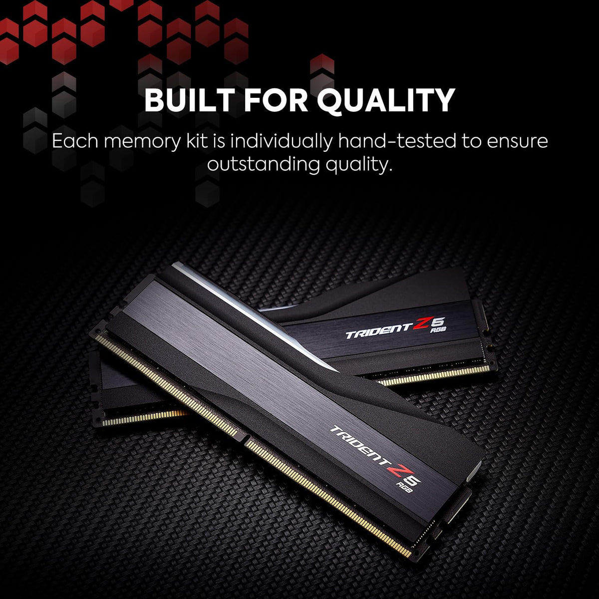DDR5 RAM 32GB 2x16GB Desktop Computer Memory Matte Black Q1778