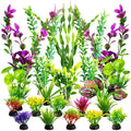 Artificial Aquarium Plants Green Plastic Fish Tank Decorations U733605