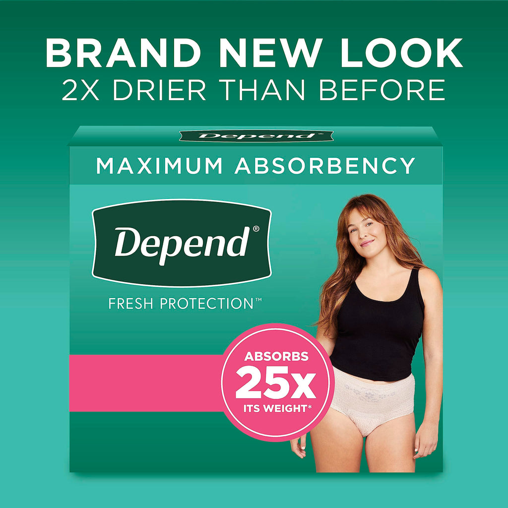 Adult Incontinence Underwear Bundle: Maximum S Blush 32 Count and Overnight S Blush 64 Count O254