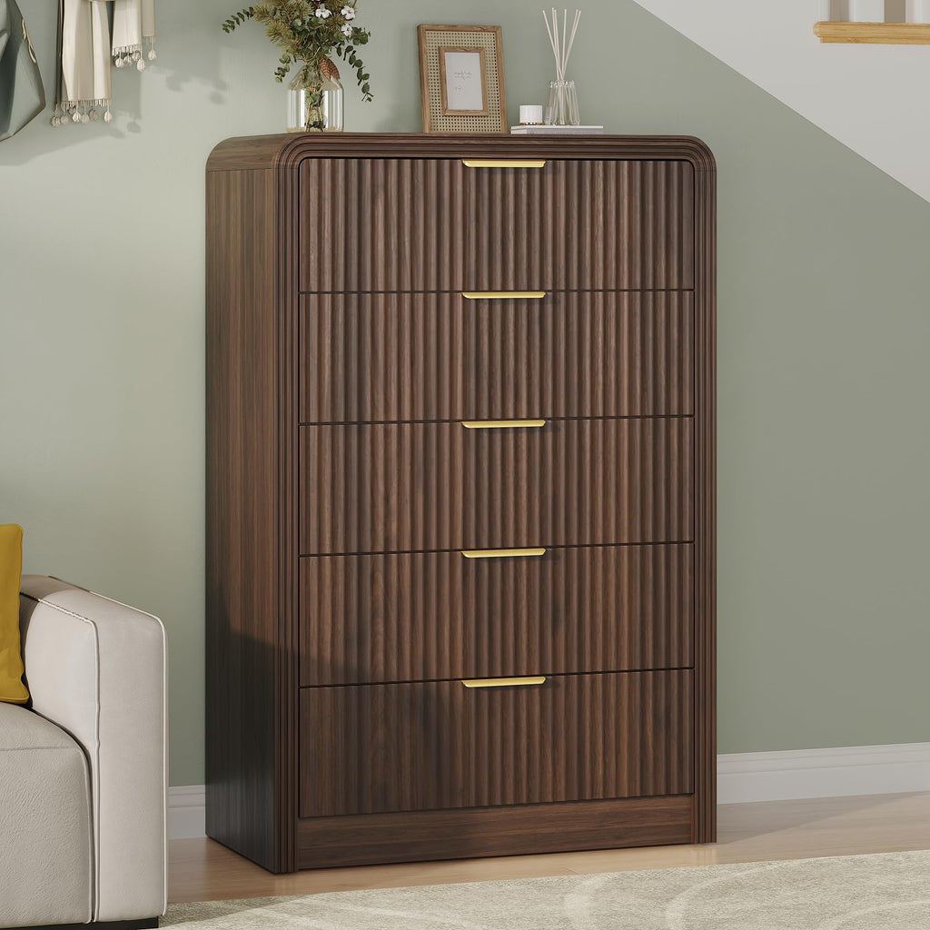 Fluted 5 Drawers Dresser C774105