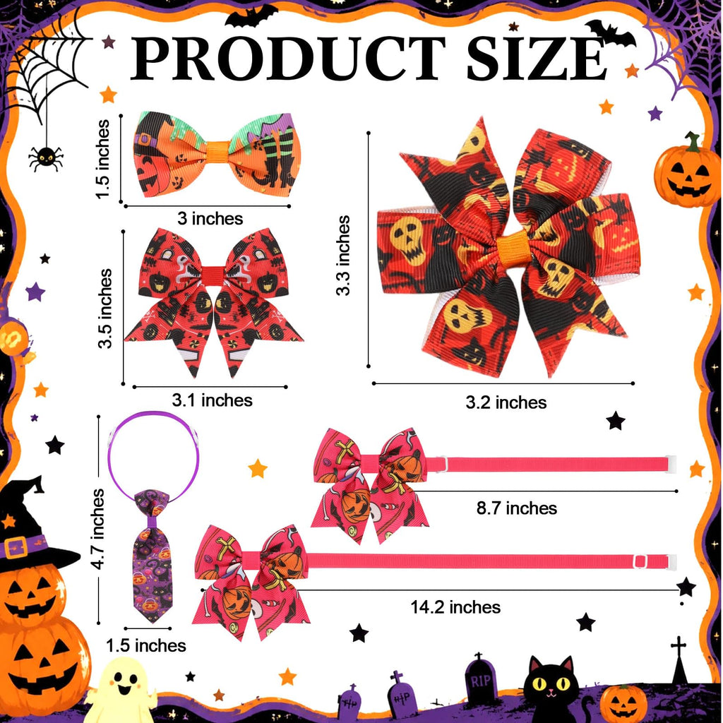 Fall Dog Bow Ties Collars 360 Pcs M7352