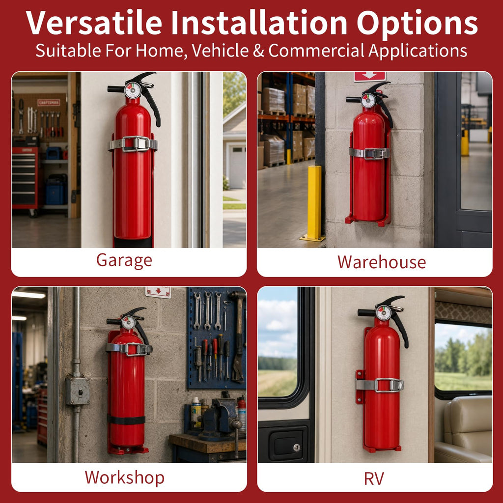 Fire Extinguisher Bracket Quick Release Anti-Vibration Mount Holder B425349