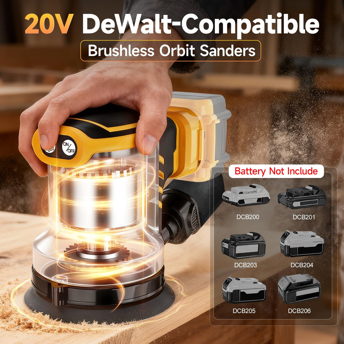 Cordless Random Orbital Sander H43772