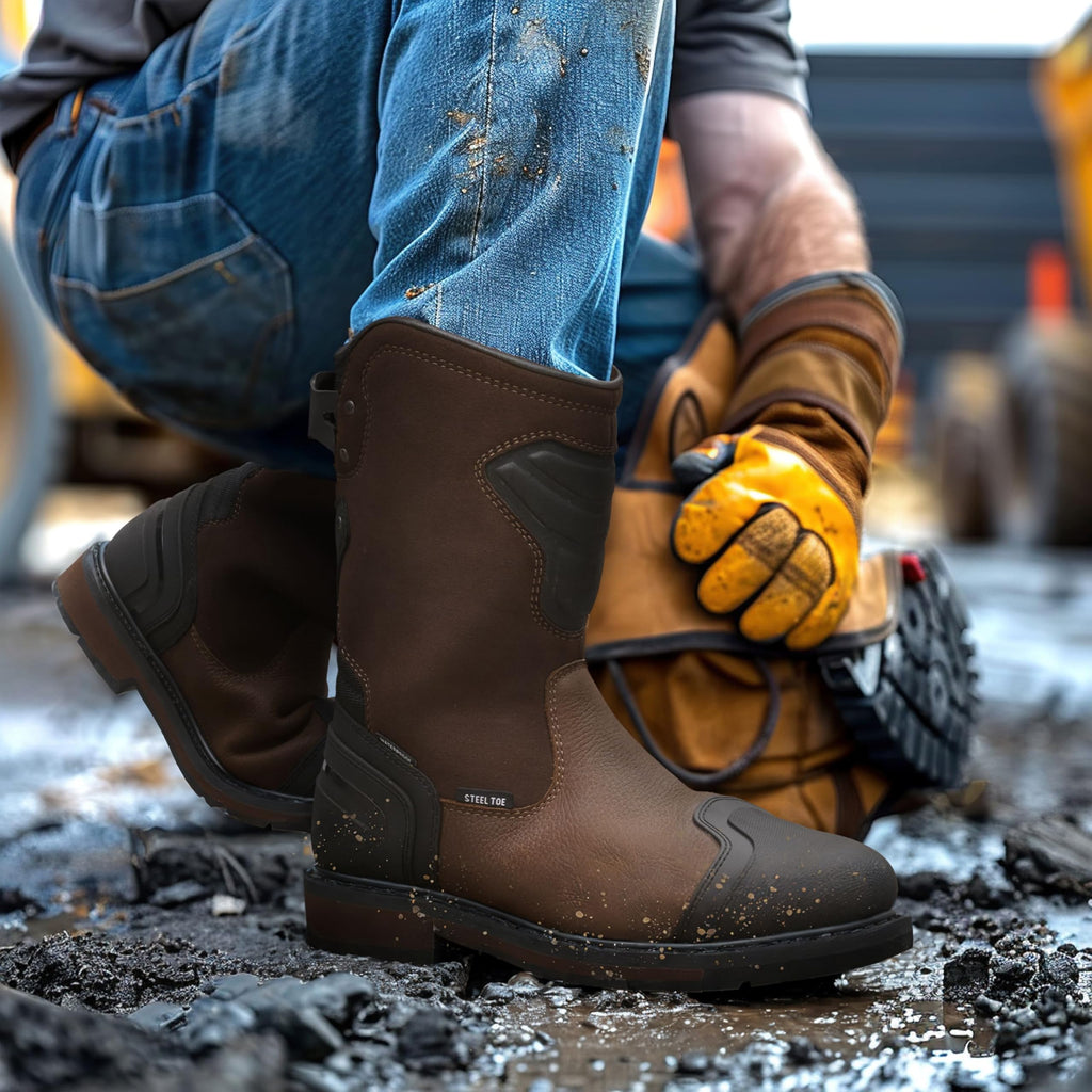 Steel Toe Waterproof Work Boots A1218