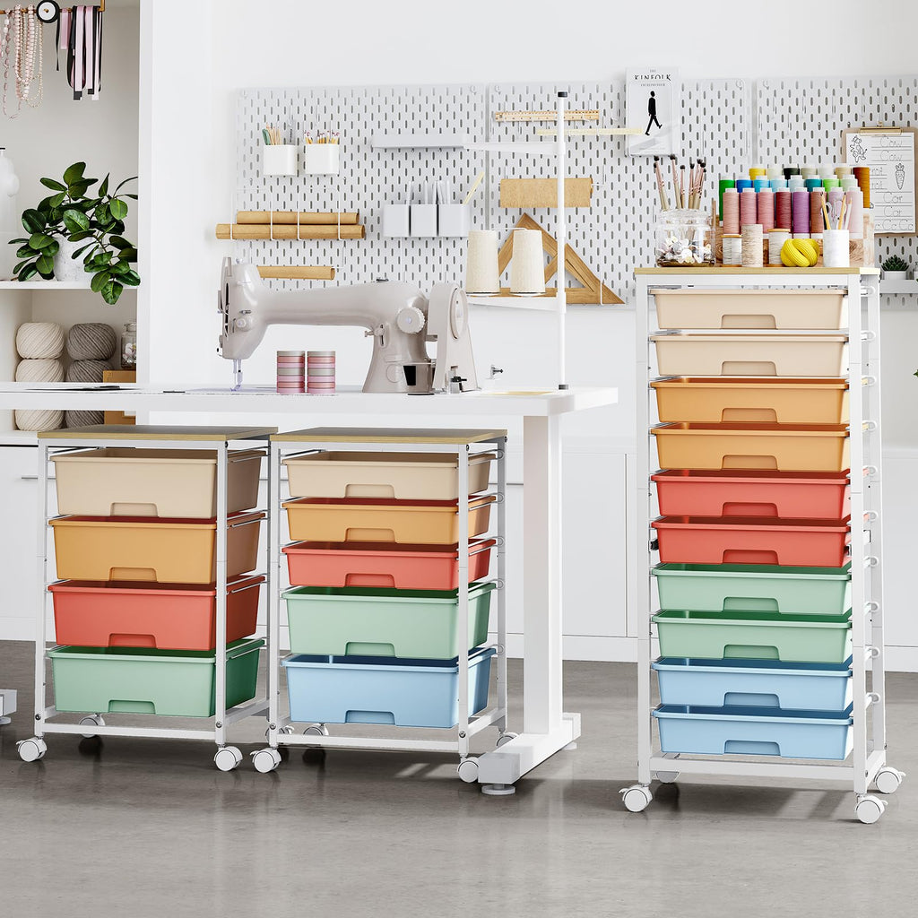 10 Drawer Rolling Cart A645