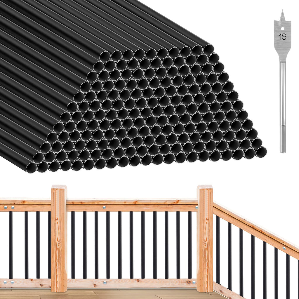 Aluminum Black Metal Deck Balusters 36"x 3/4" 120 Pcs X86690
