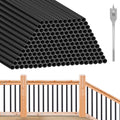 Aluminum Black Metal Deck Balusters 36"x 3/4" 120 Pcs X86690