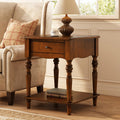 Solid Wood End Table with Drawer Q328378