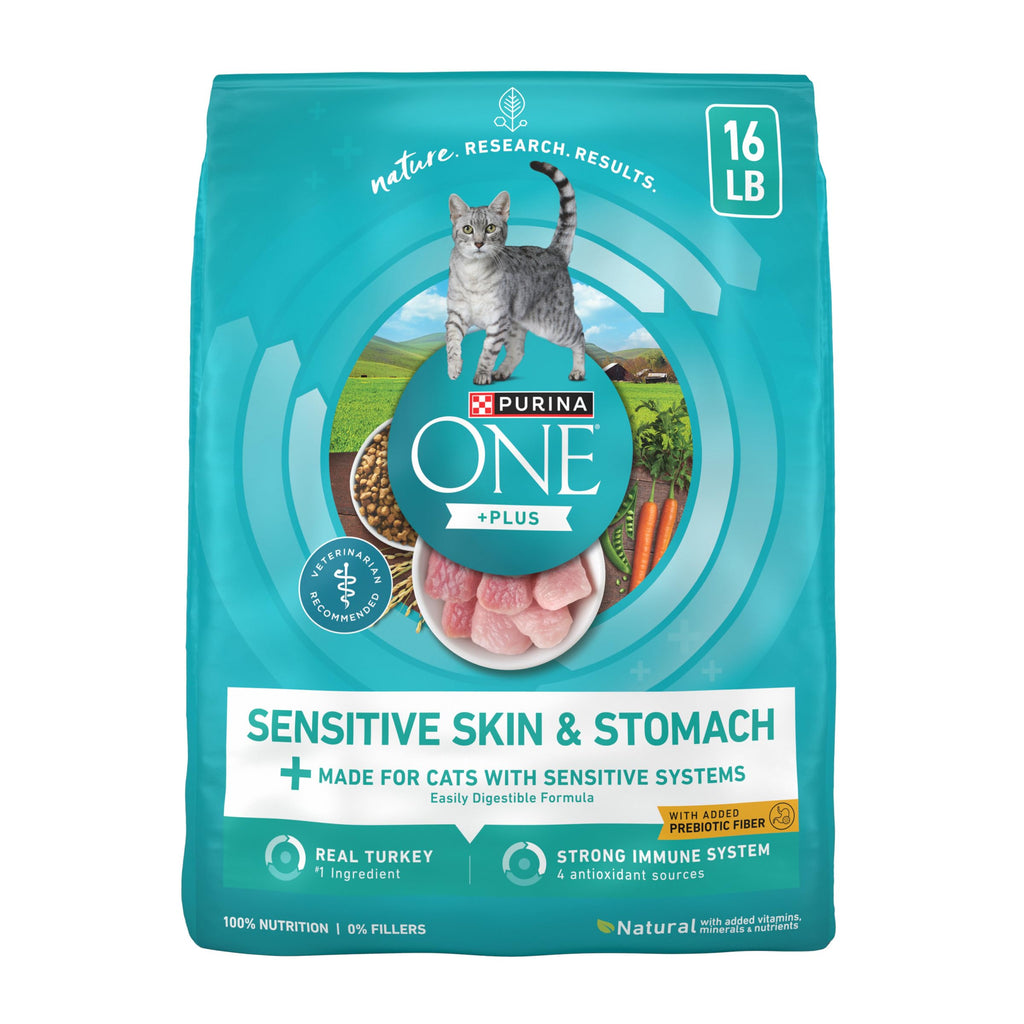 Sensitive Skin and Stomach Dry Cat Food 16 lb Bag J331
