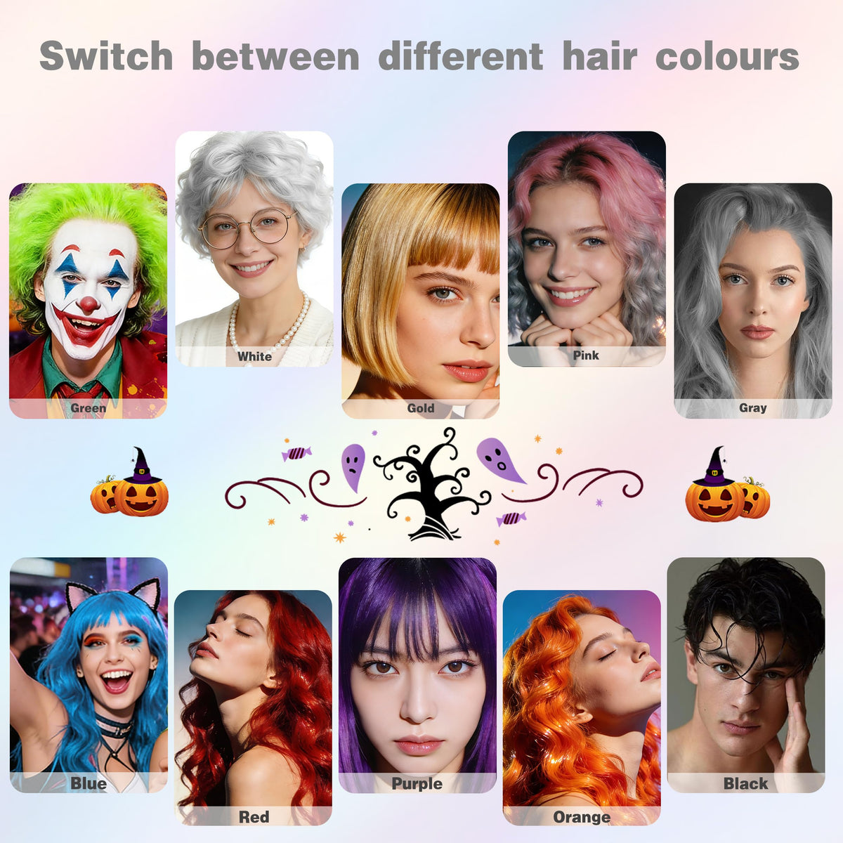 White Temporary Hair Color Spray 150ml Y146