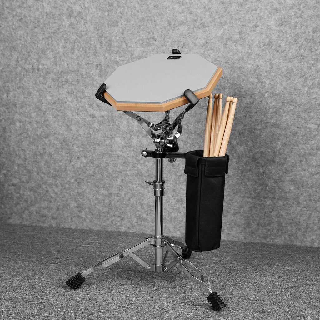 Adjustable Double Braced Snare Drum Stand with Drumstick Holder Y38576