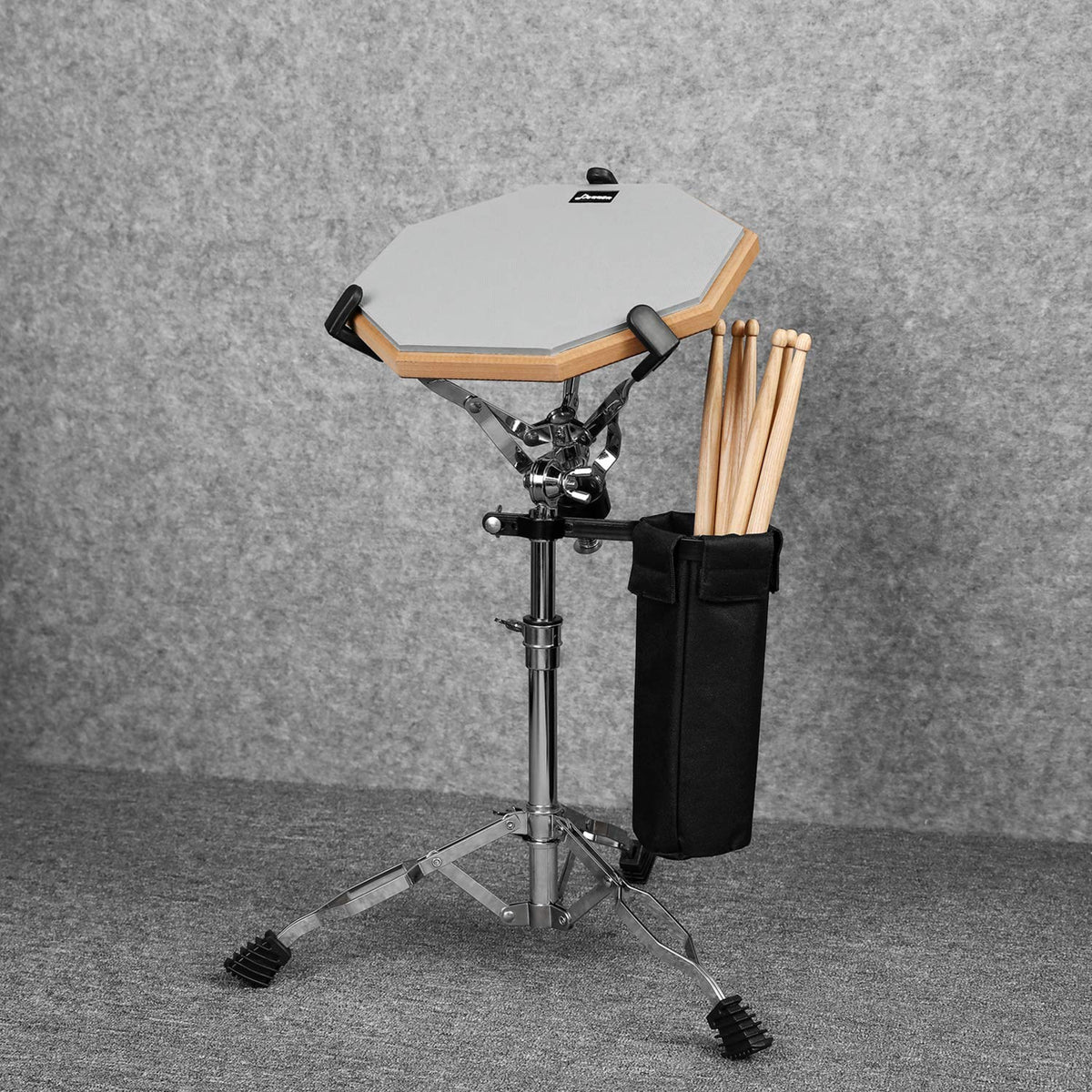 Adjustable Double Braced Snare Drum Stand with Drumstick Holder Y38576